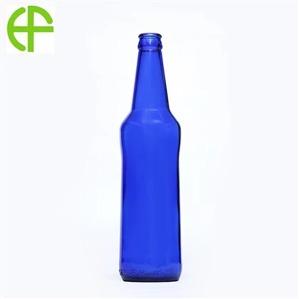 بطری شیشه ای 500 میلی لیتری یاقوت کبود آبی بریو
